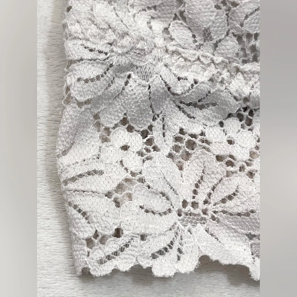 PINK by Victoria’s Secret Women’s White Floral Lace Strappy Wireless Bralette - Picture 4 of 16